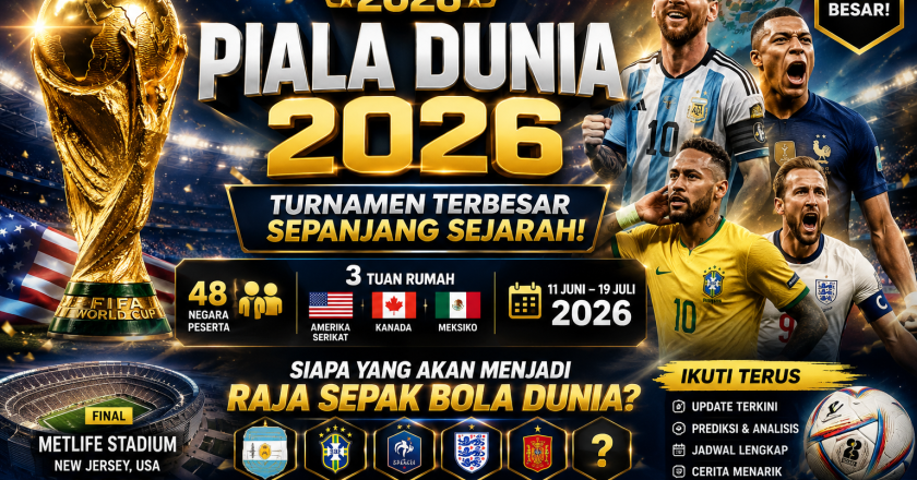 Piala Dunia 2026: Turnamen Terbesar Sepanjang Sejarah, Siapa yang Bakal Jadi Raja Bola Dunia?