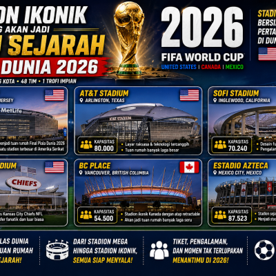 Stadion Ikonik yang Akan Jadi Saksi Sejarah Piala Dunia 2026
