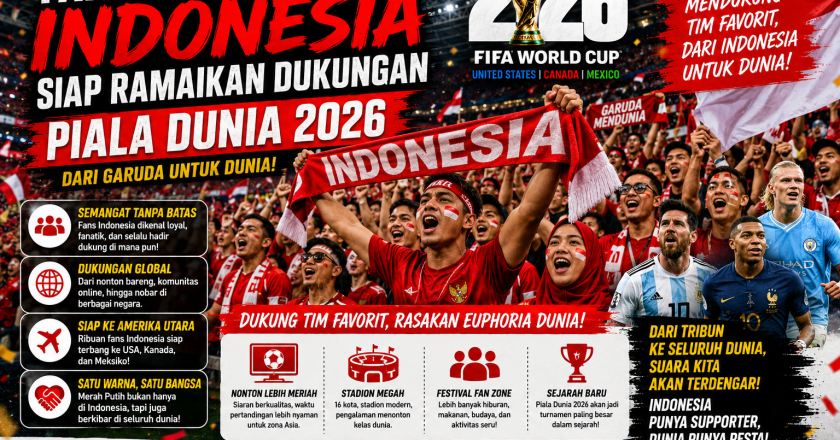 Demam Piala Dunia 2026 Mulai Terasa, Fans Sepakbola Indonesia Siap Ramaikan Dukungan